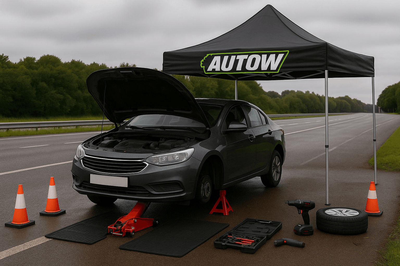 AuTow Roadside Repair Illustration